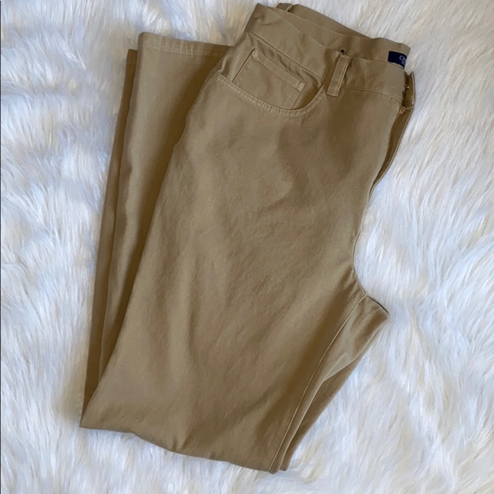 Chaps Khaki Stretchy Jeans. Size 12